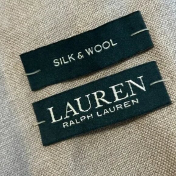 Lauren Ralph Lauren Blazer Mens 40 L Tan Silk Wool Blend Sport Coat Jacket NEW - Picture 2 of 11